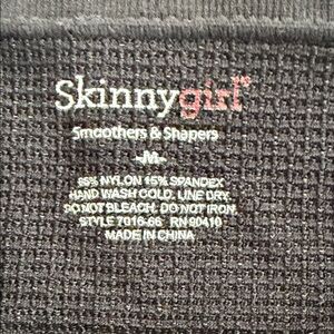 Skinnygirl Black with Pink Logo Smoothers & Shapers Panties